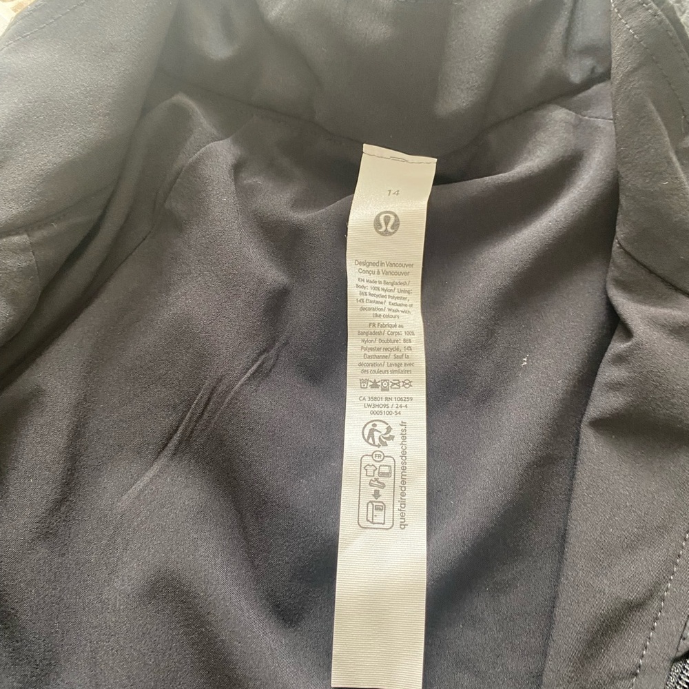 NWT Lululemon License To Train Ladies Lightweight Jogger Set SZ 14 Black & White - Picture 12 of 16